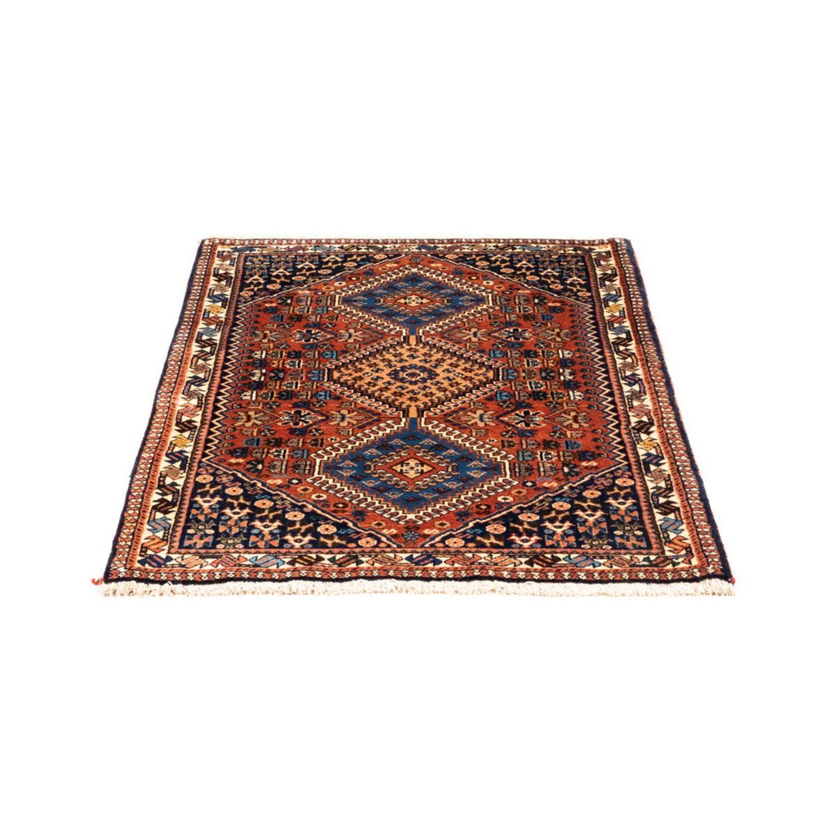 Perserteppich - Nomadic - 125 x 84 cm - rot