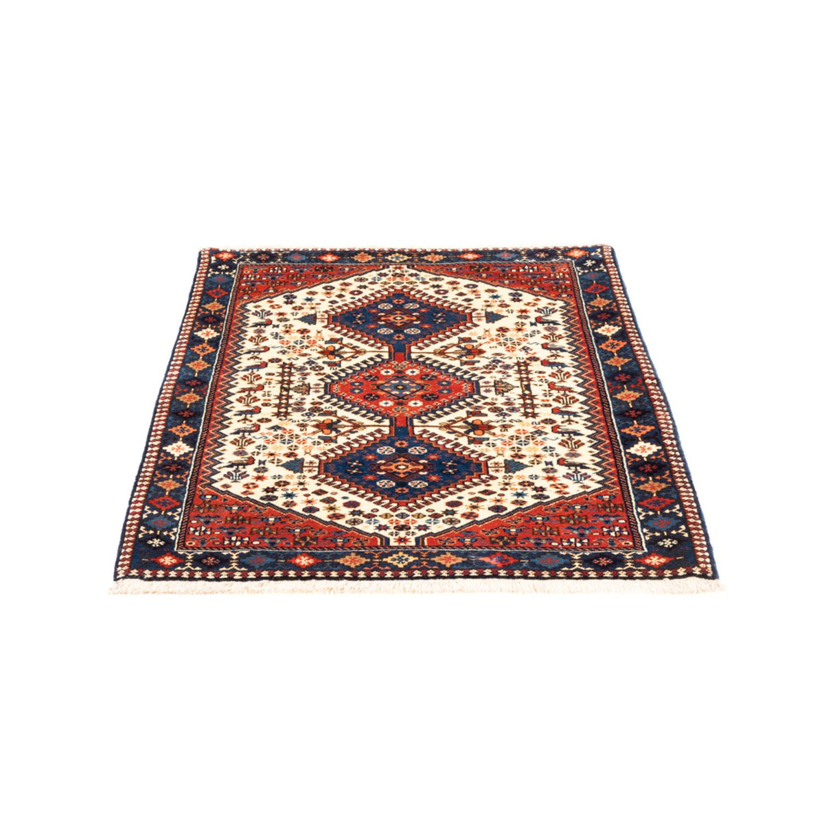 Perserteppich - Nomadic - 128 x 85 cm - creme
