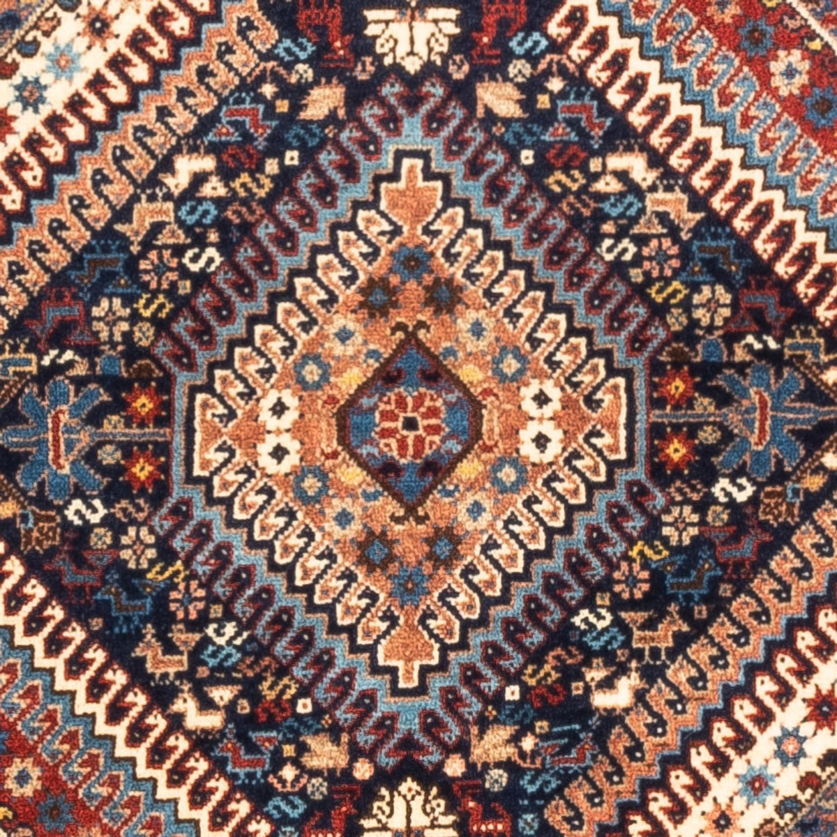Perserteppich - Nomadic - 128 x 85 cm - dunkelblau