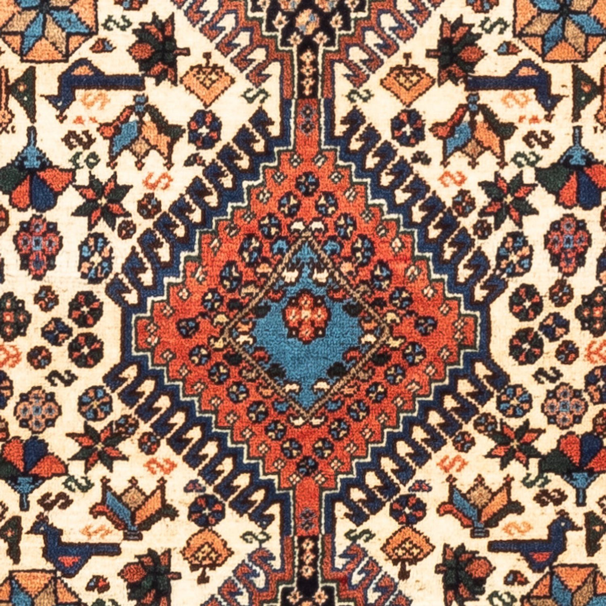 Perserteppich - Nomadic - 123 x 86 cm - creme