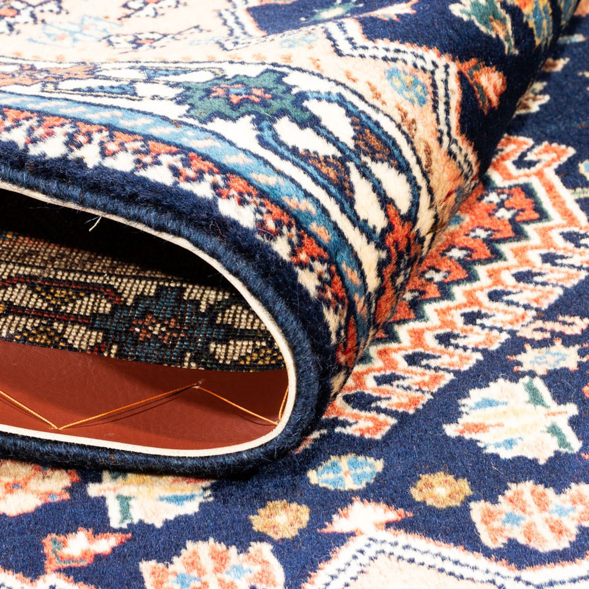 Perserteppich - Nomadic - 120 x 84 cm - dunkelblau