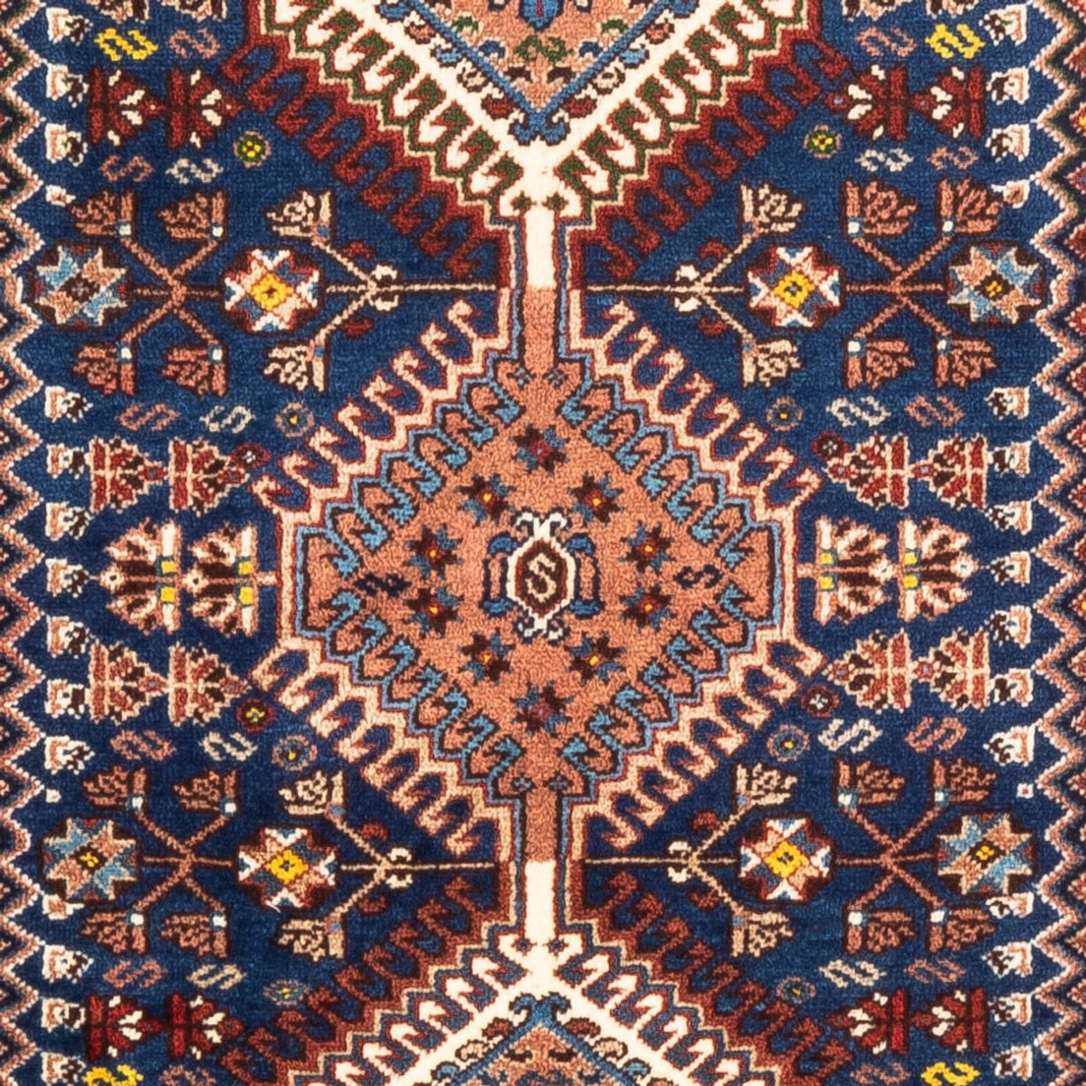 Perserteppich - Nomadic - 133 x 82 cm - dunkelblau