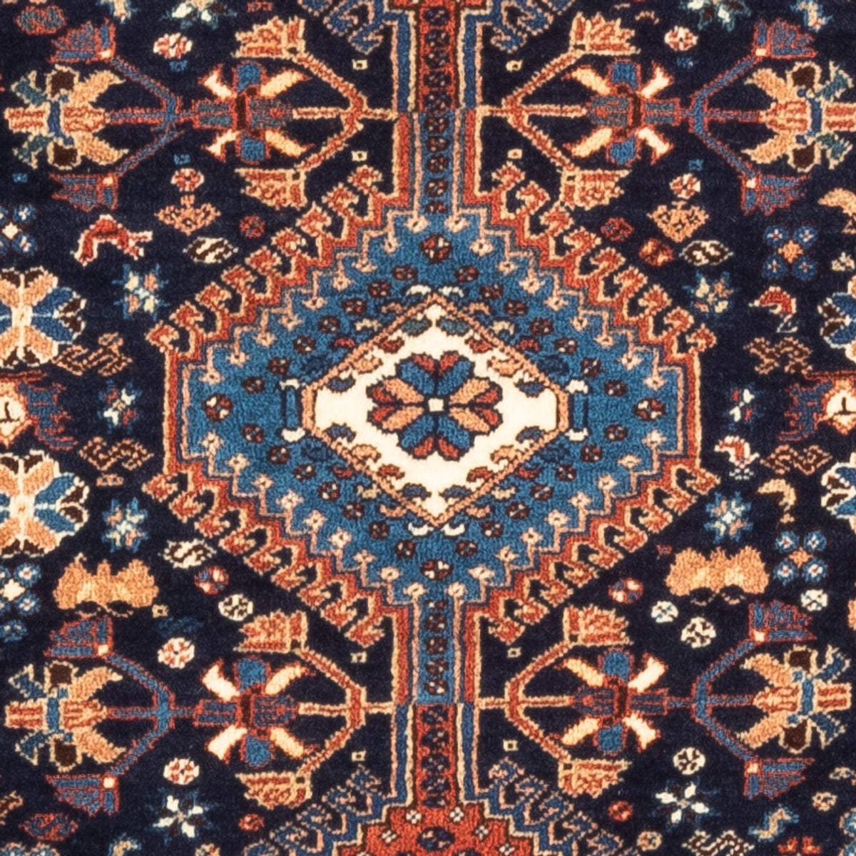 Perserteppich - Nomadic - 125 x 83 cm - dunkelblau