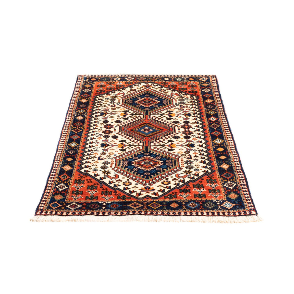 Perserteppich - Nomadic - 136 x 80 cm - creme