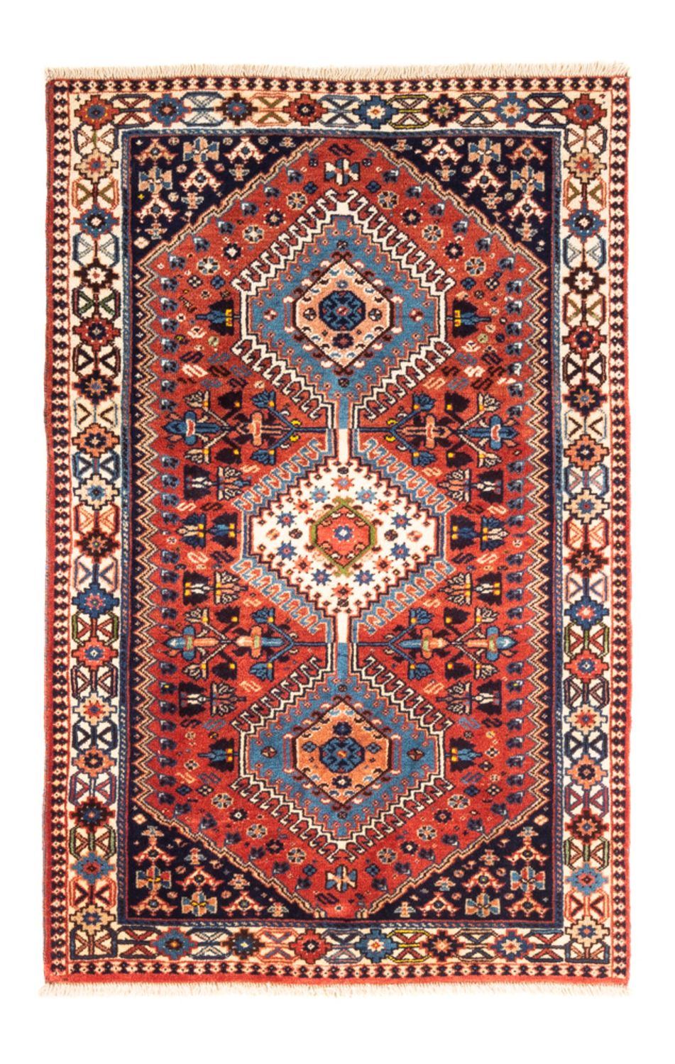 Perserteppich - Nomadic - 125 x 81 cm - rot