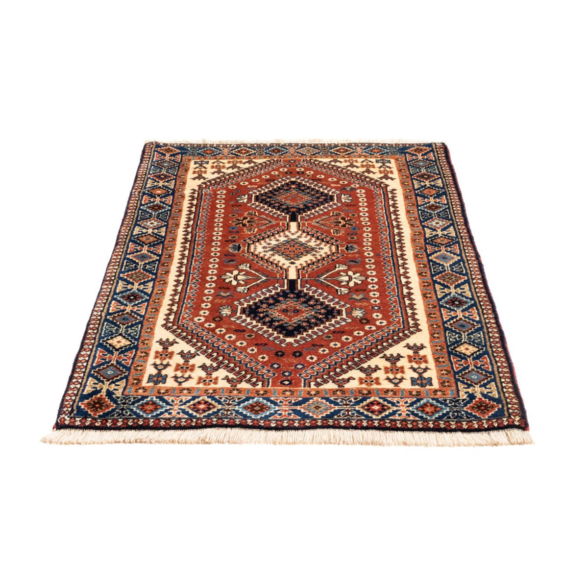 Perserteppich - Nomadic - 131 x 82 cm - rot