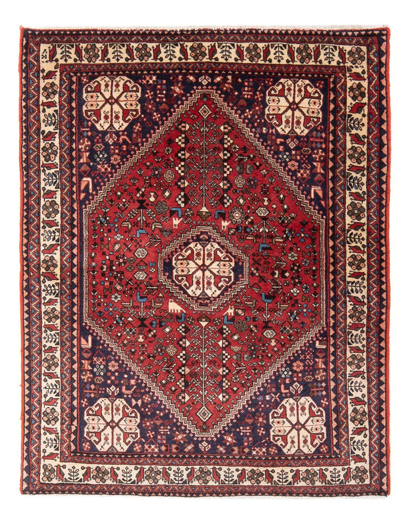 Perserteppich - Nomadic - 140 x 103 cm - rot
