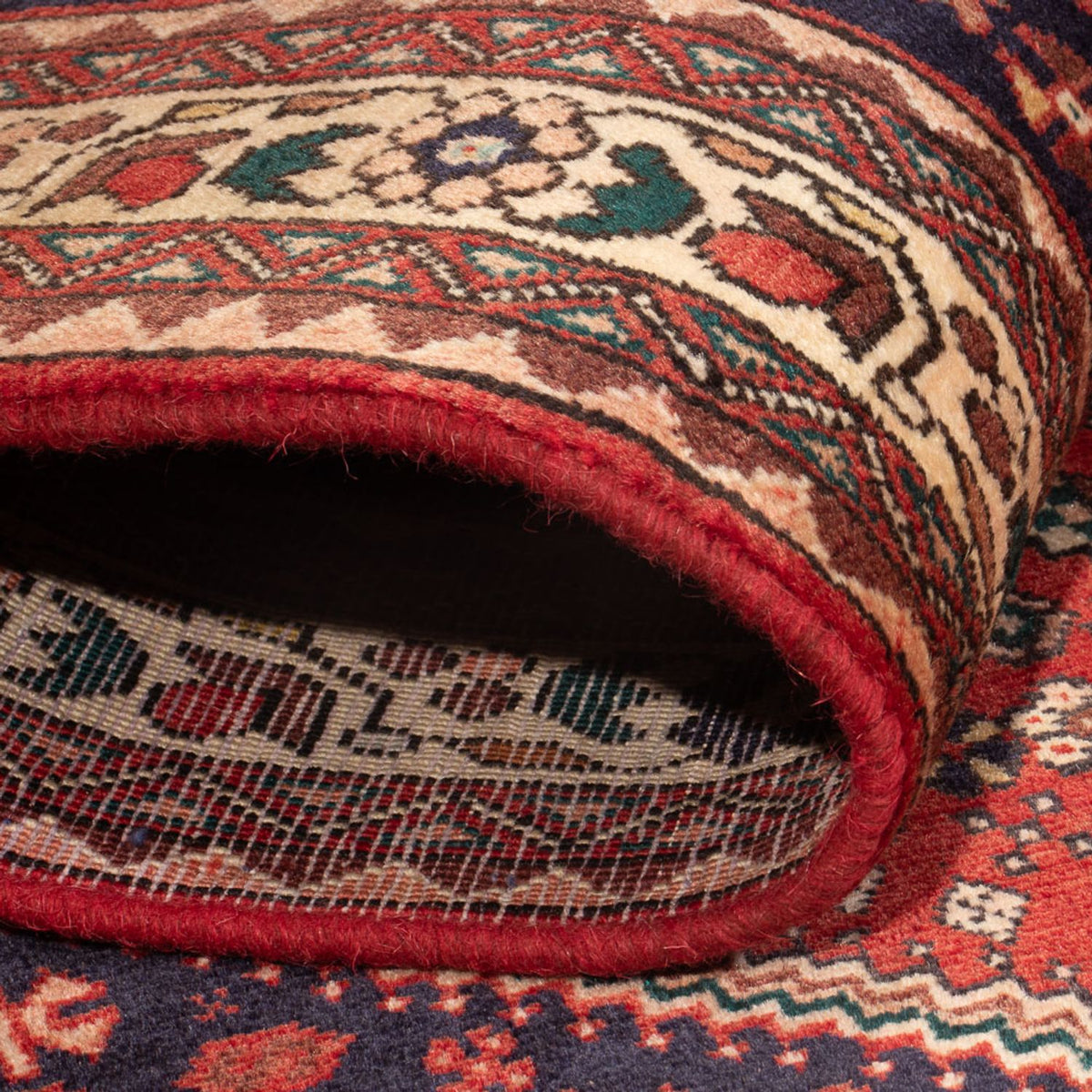 Perserteppich - Nomadic - 150 x 103 cm - rot