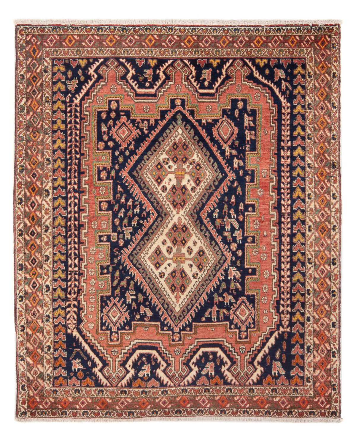 Perserteppich - Nomadic - 167 x 133 cm - rot