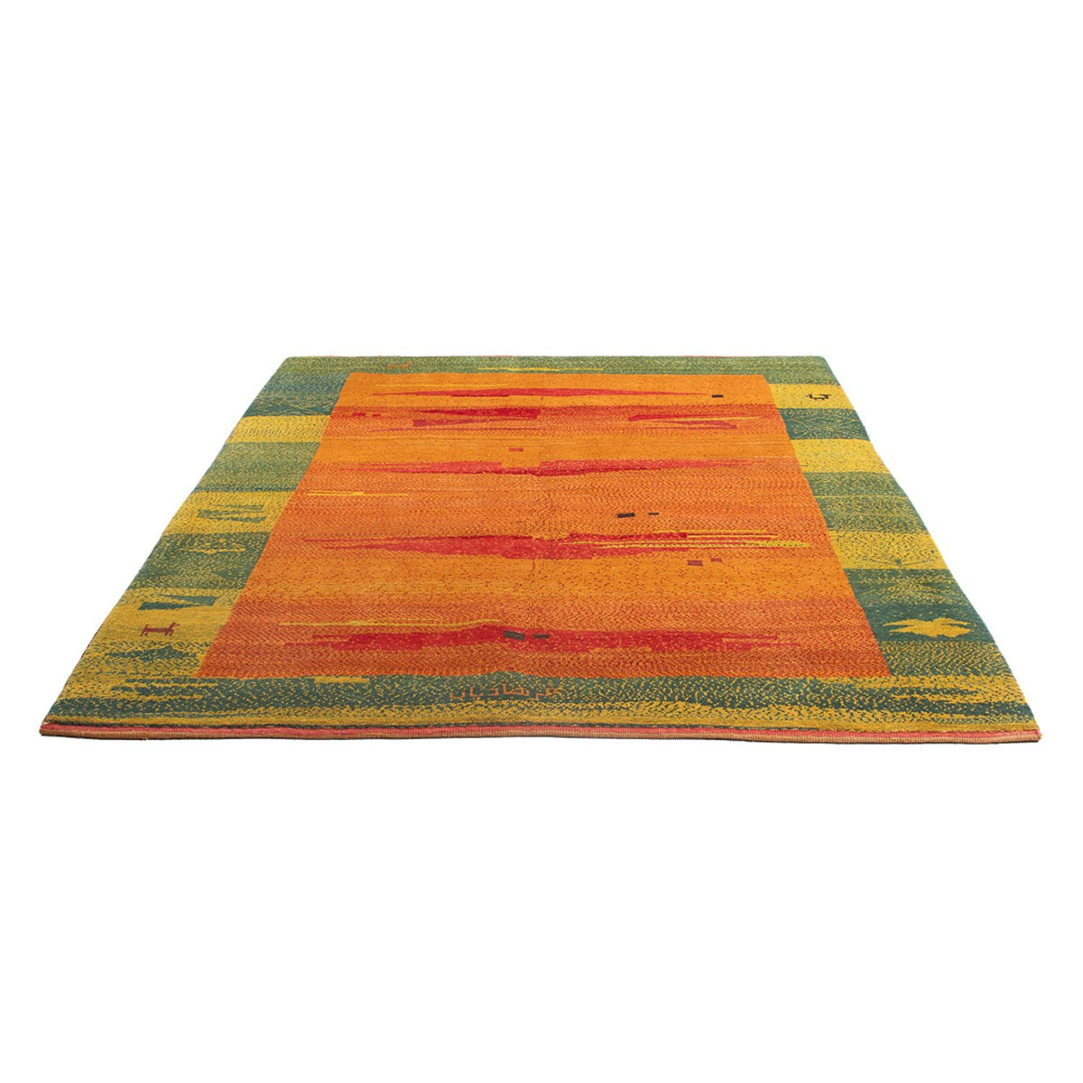 Gabbeh Teppich - Perser - 218 x 173 cm - mehrfarbig