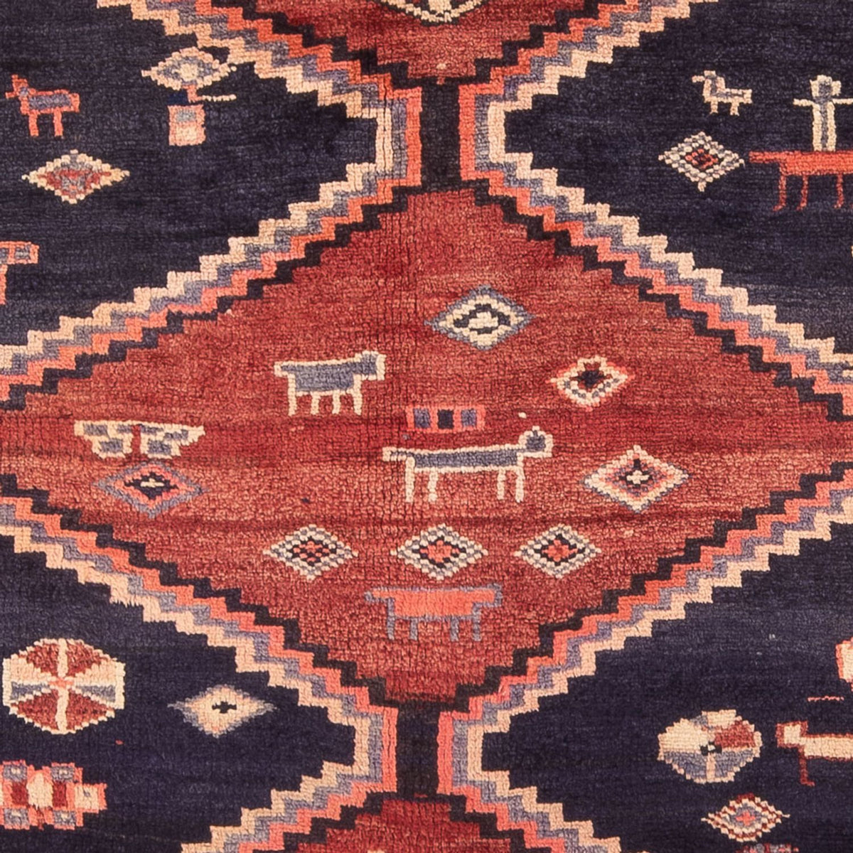 Perserteppich - Nomadic - Royal - 188 x 149 cm - dunkelblau