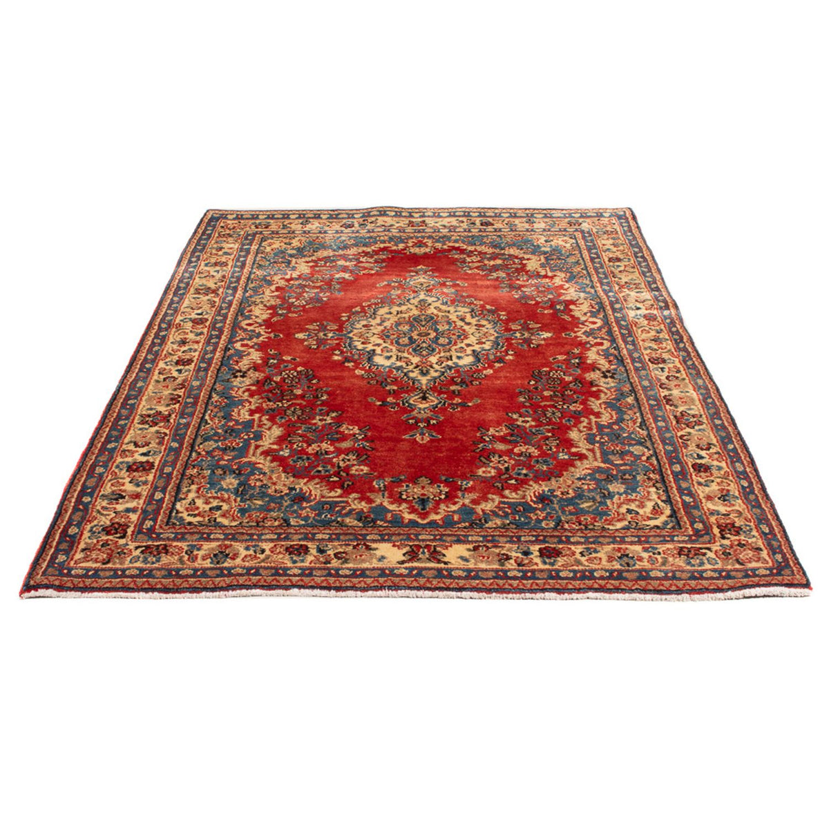 Perserteppich - Nomadic - Royal - 198 x 129 cm - rot
