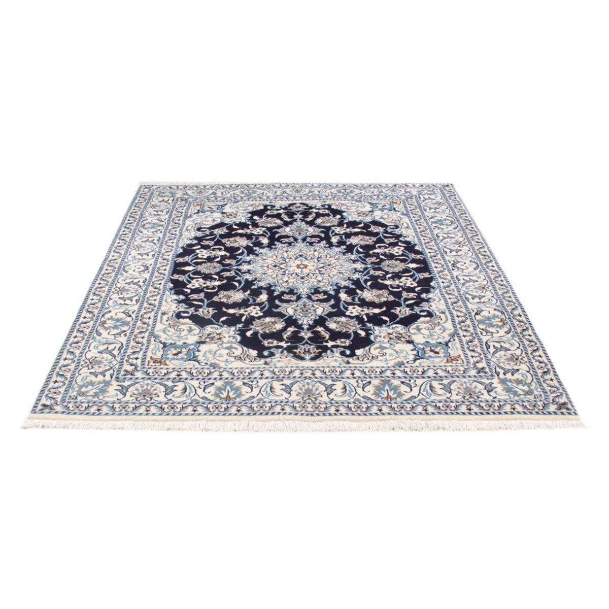 Perserteppich - Nain - Royal - 197 x 146 cm - dunkelblau