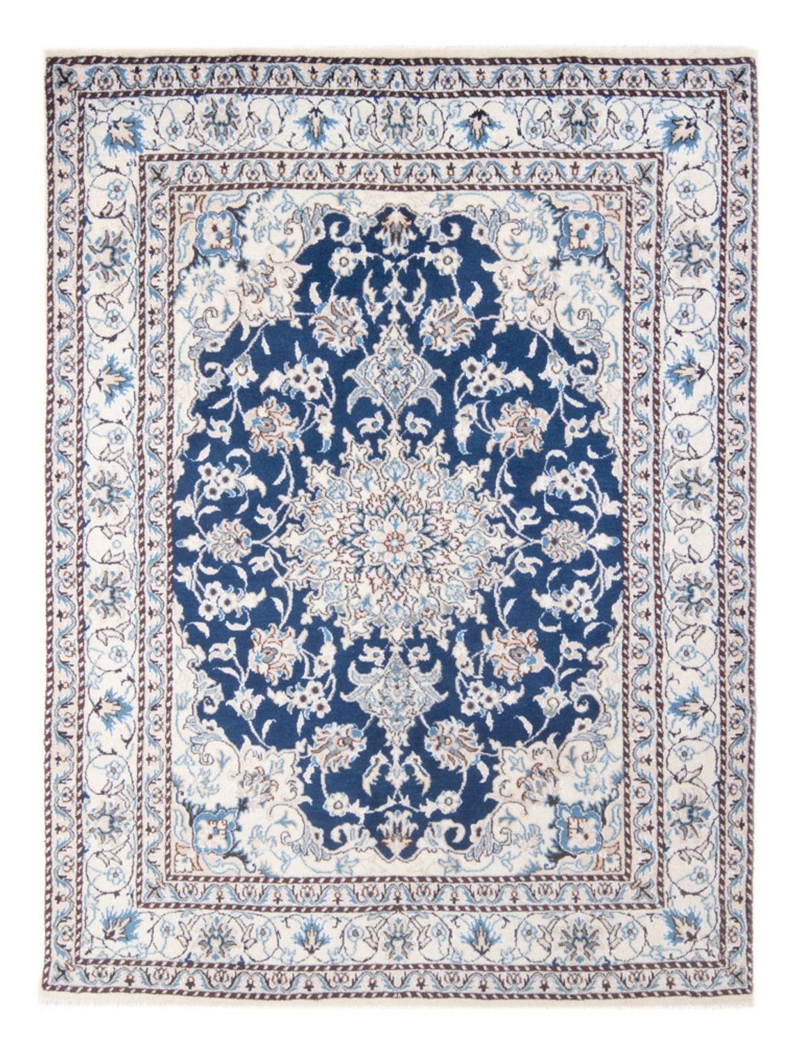 Perserteppich - Nain - Royal - 203 x 144 cm - blau