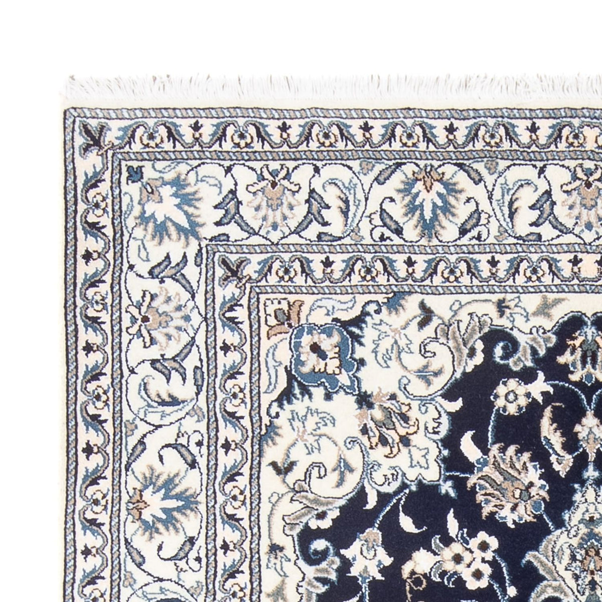 Perserteppich - Nain - Royal - 203 x 147 cm - dunkelblau