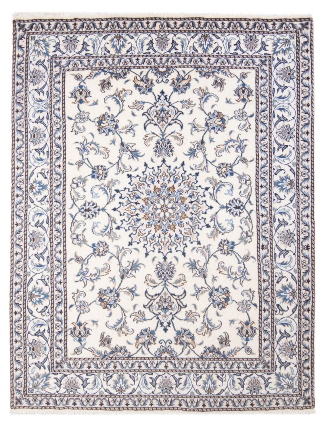 Perserteppich - Nain - Royal - 205 x 145 cm - creme