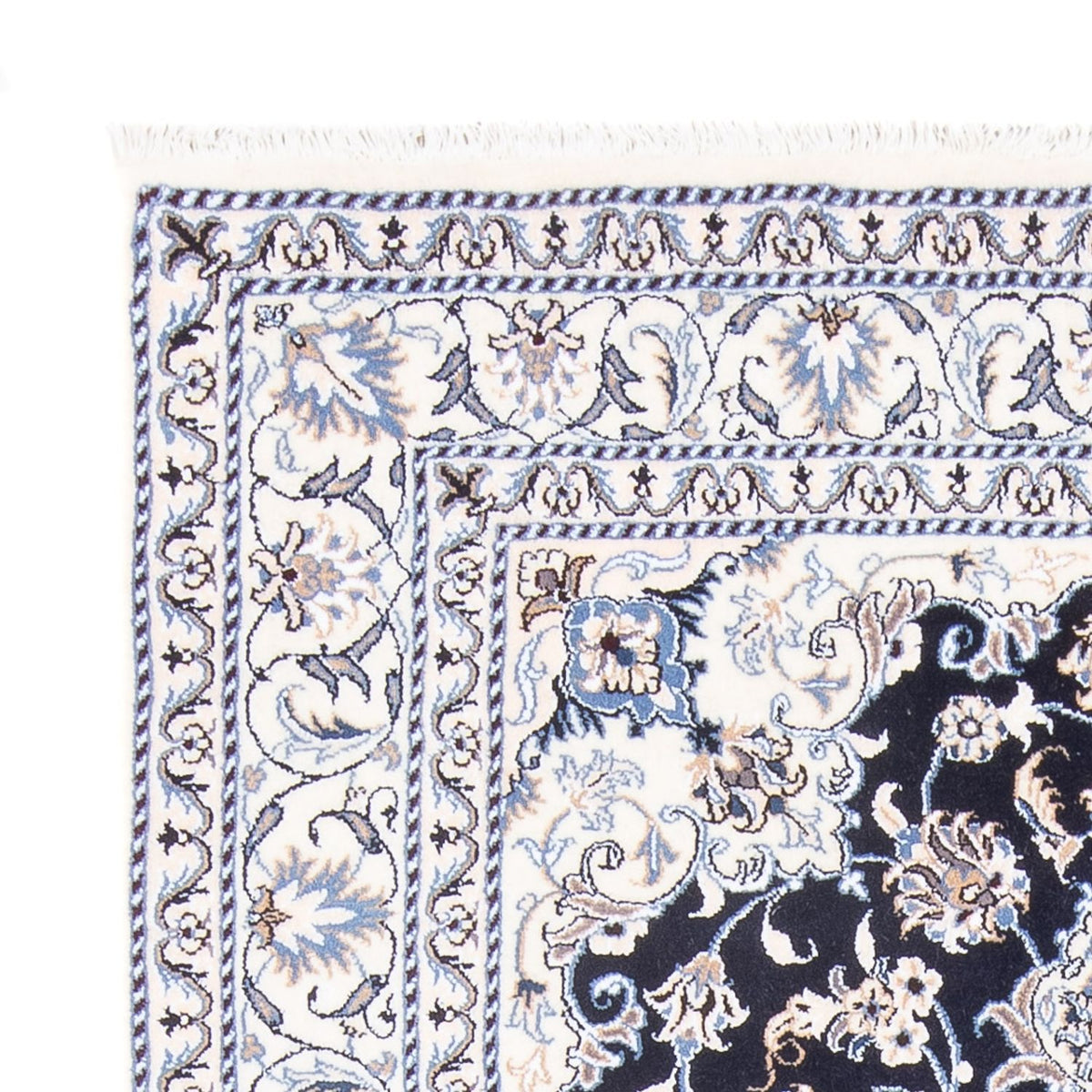 Perserteppich - Nain - Royal - 207 x 145 cm - dunkelblau