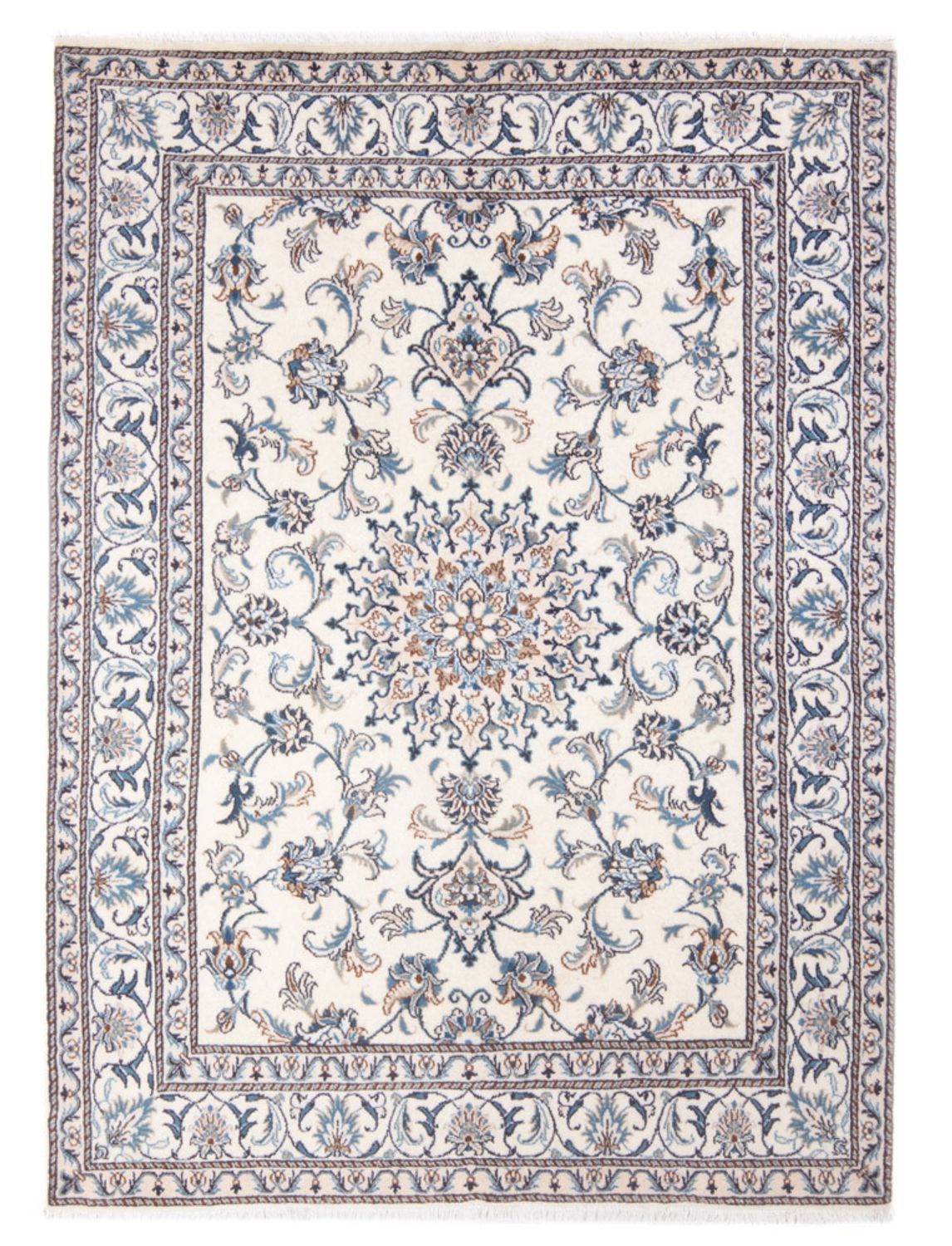 Perserteppich - Nain - Royal - 213 x 150 cm - creme