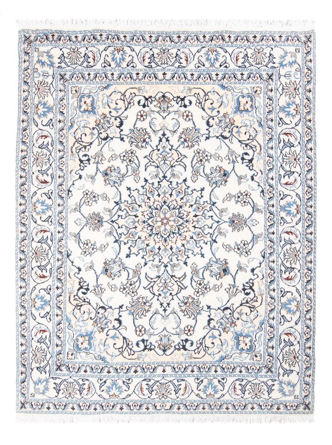 Perserteppich - Nain - Royal - 192 x 145 cm - creme