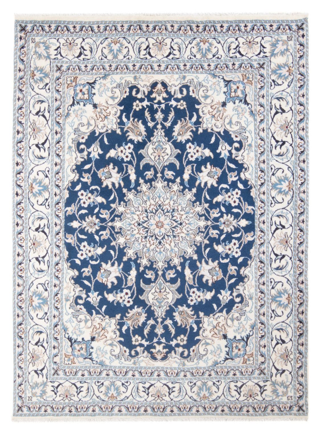 Perserteppich - Nain - Royal - 200 x 148 cm - blau
