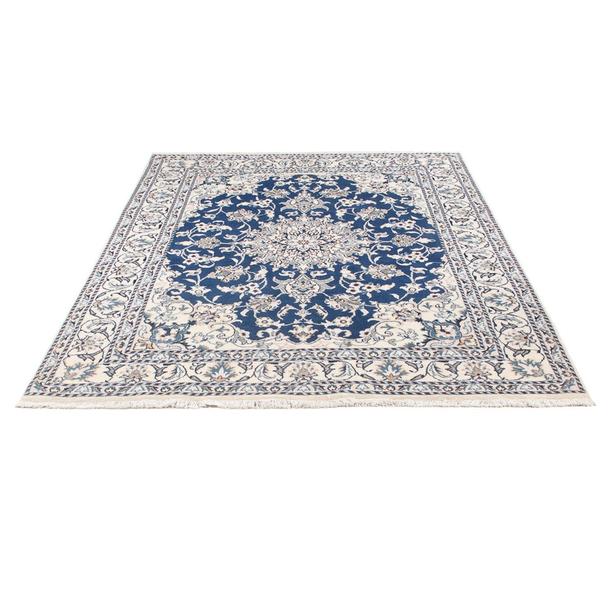 Perserteppich - Nain - Royal - 195 x 148 cm - blau