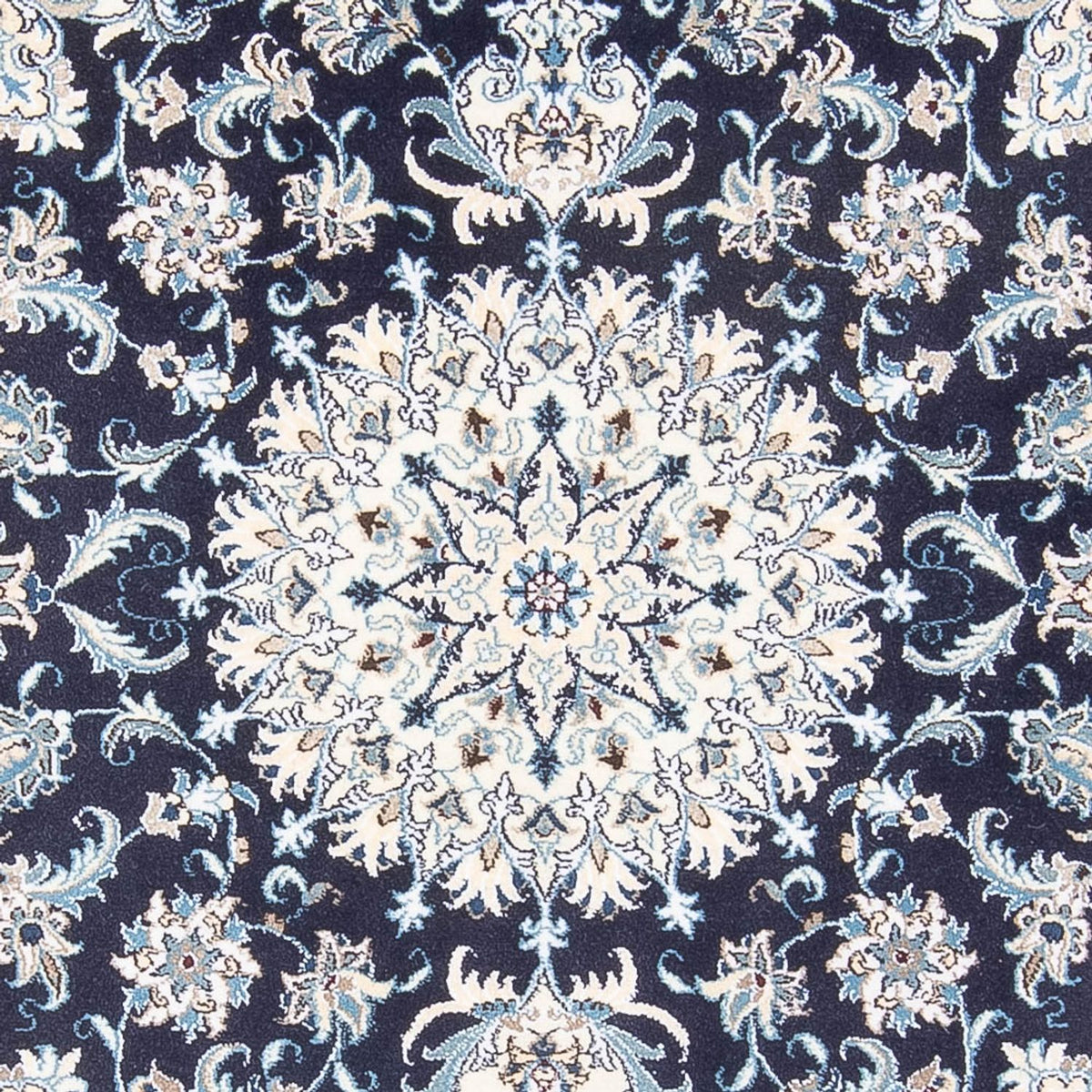 Perserteppich - Nain quadratisch  - 200 x 196 cm - dunkelblau