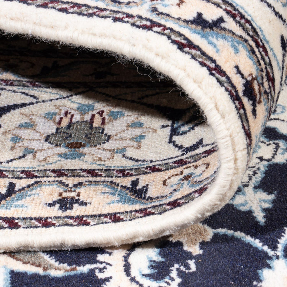 Perserteppich - Nain - 241 x 167 cm - dunkelblau