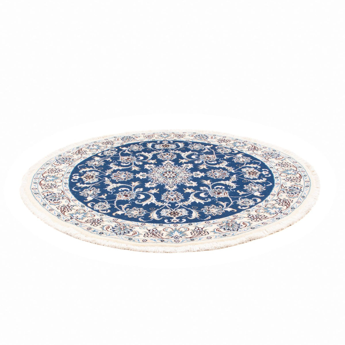 Perserteppich - Nain rund  - 150 x 150 cm - blau