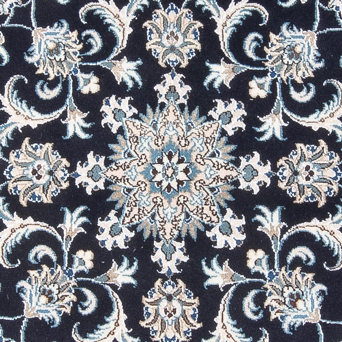 Perserteppich - Nain rund - 150 x 150 cm - dunkelblau