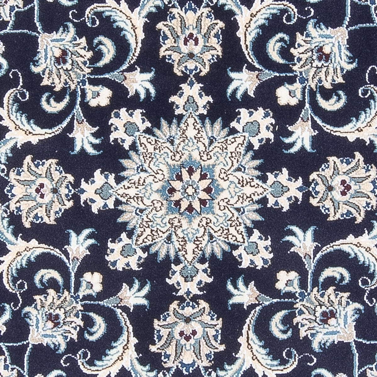 Perserteppich - Nain rund - 150 x 150 cm - dunkelblau