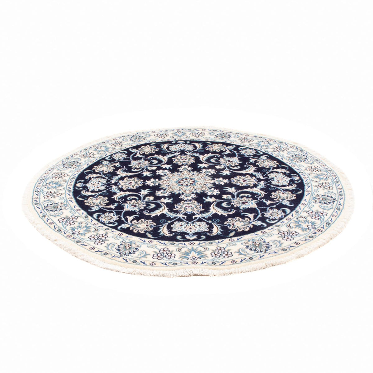 Perserteppich - Nain rund - 150 x 150 cm - dunkelblau