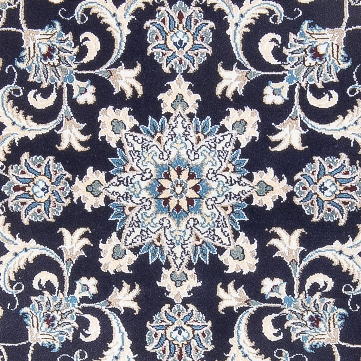 Perserteppich - Nain rund - 150 x 150 cm - dunkelblau