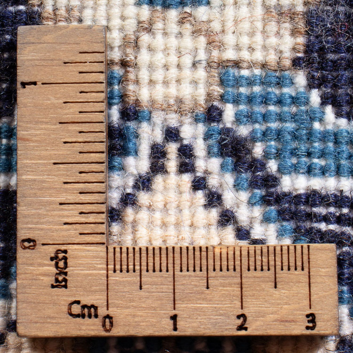 Perserteppich - Nain - Royal - 90 x 60 cm - dunkelblau