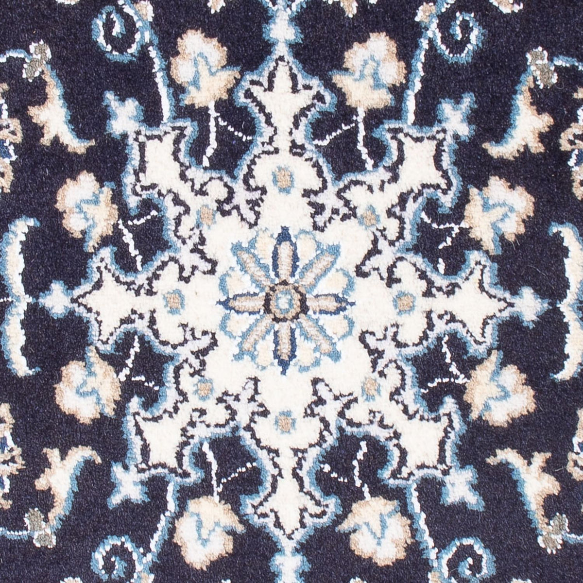 Perserteppich - Nain - Royal - 90 x 60 cm - dunkelblau