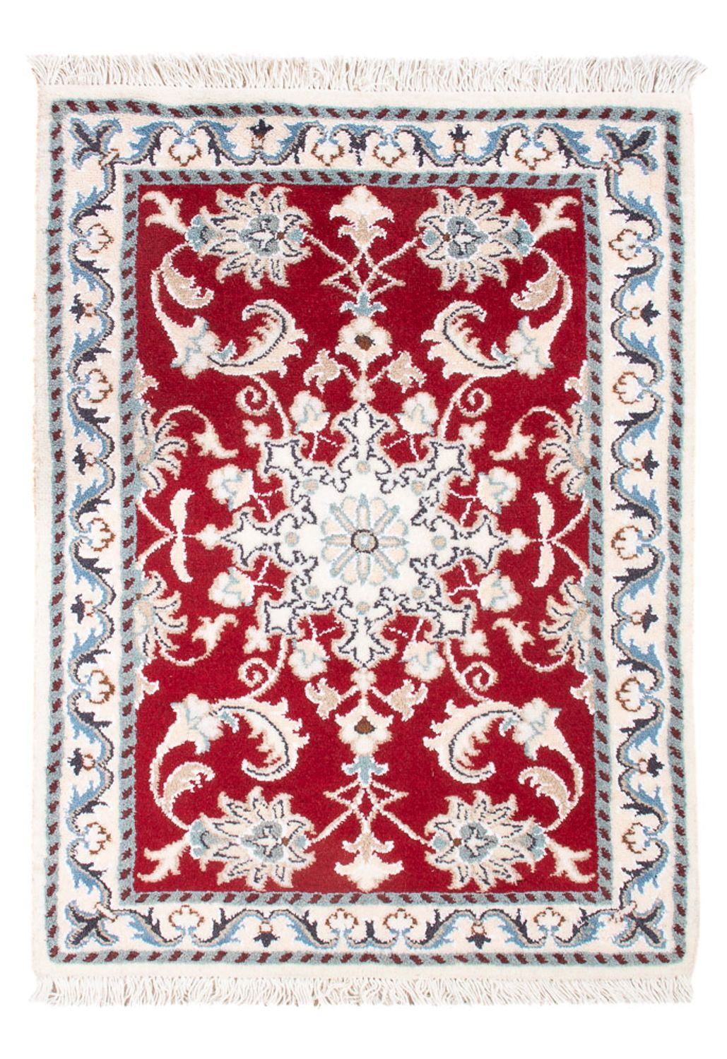 Perserteppich - Nain - Royal - 90 x 60 cm - rot