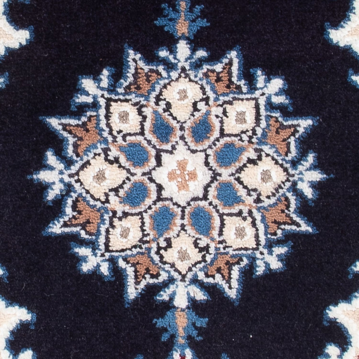 Perserteppich - Nain - Royal - 60 x 40 cm - dunkelblau