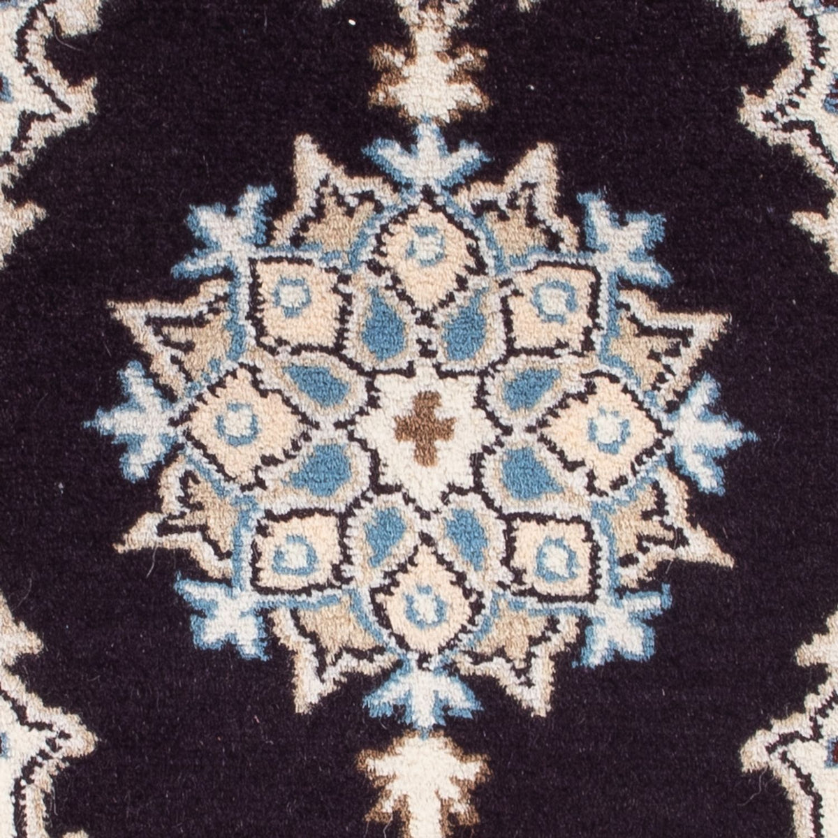 Perserteppich - Nain - Royal - 60 x 40 cm - dunkelblau