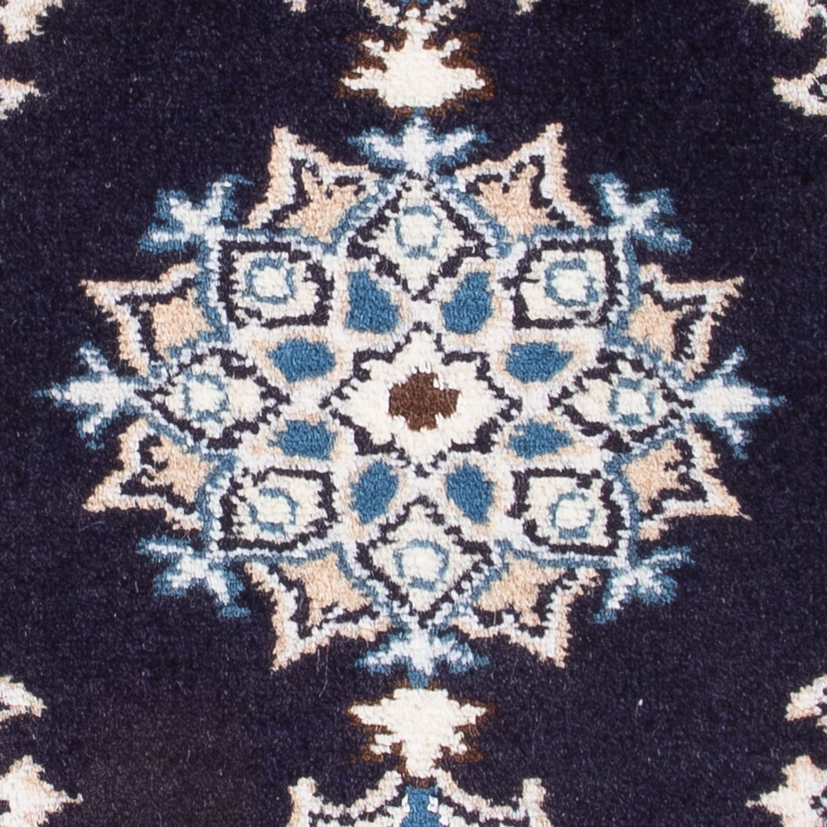 Perserteppich - Nain - Royal - 60 x 40 cm - dunkelblau