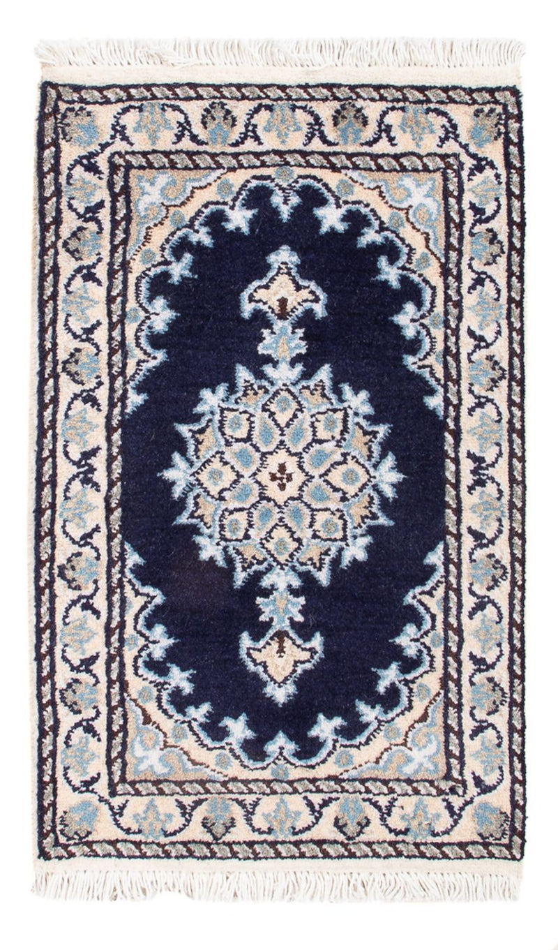 Perserteppich - Nain - Royal - 60 x 40 cm - dunkelblau