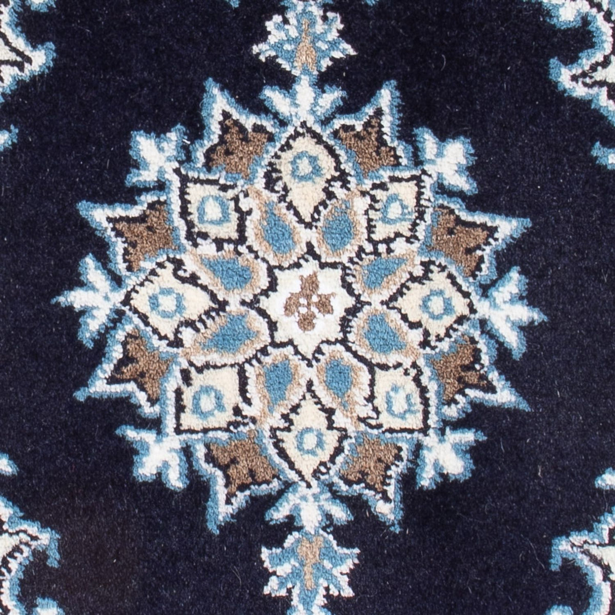 Perserteppich - Nain - Royal - 60 x 40 cm - dunkelblau