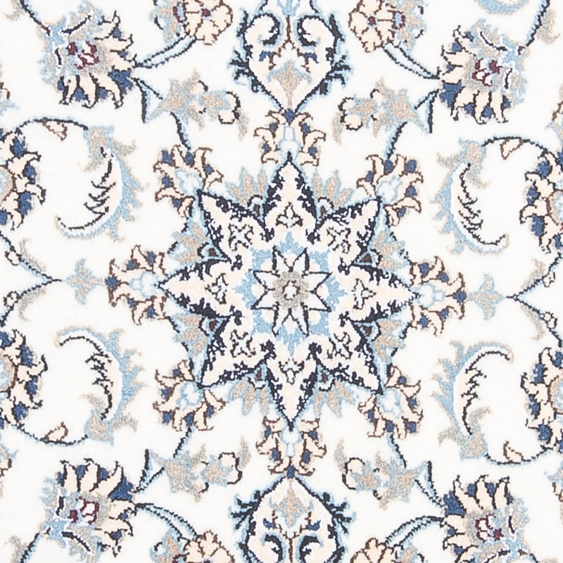 Läufer Perser - Nain - 393 x 80 cm - silber