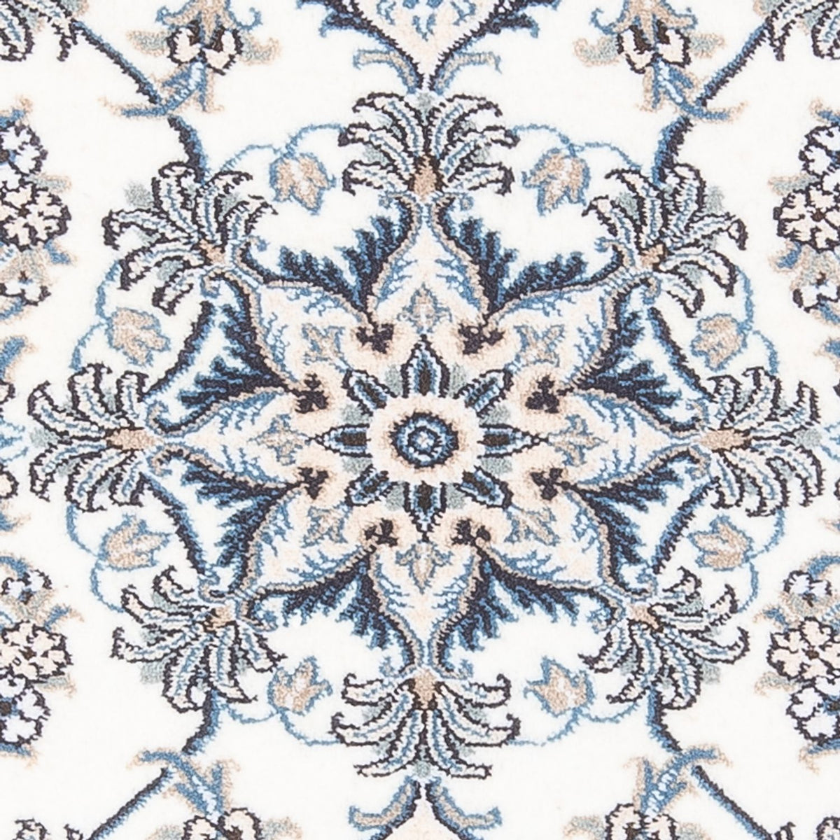 Perserteppich - Nain - 140 x 90 cm - silber