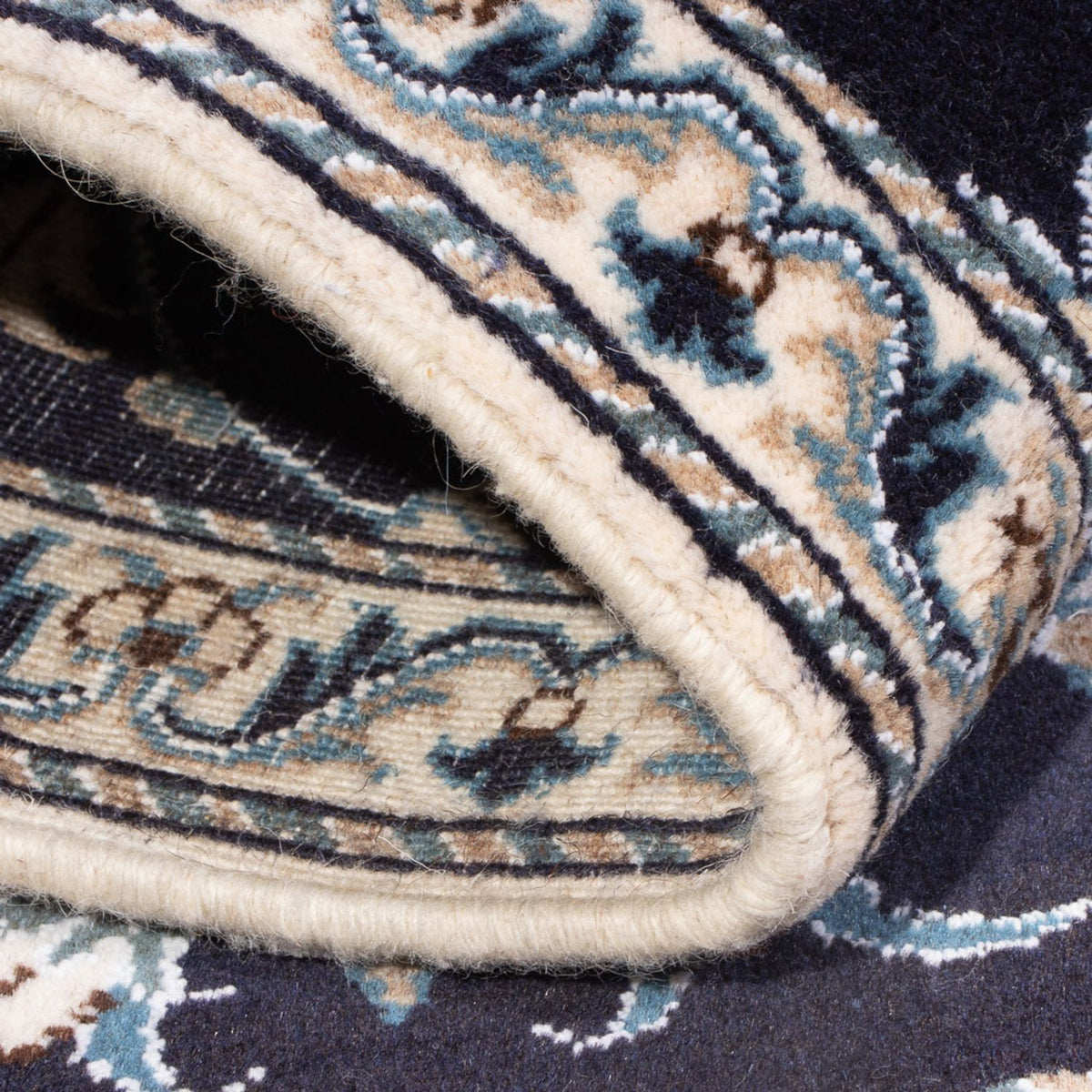 Perserteppich - Nain - 140 x 90 cm - dunkelblau