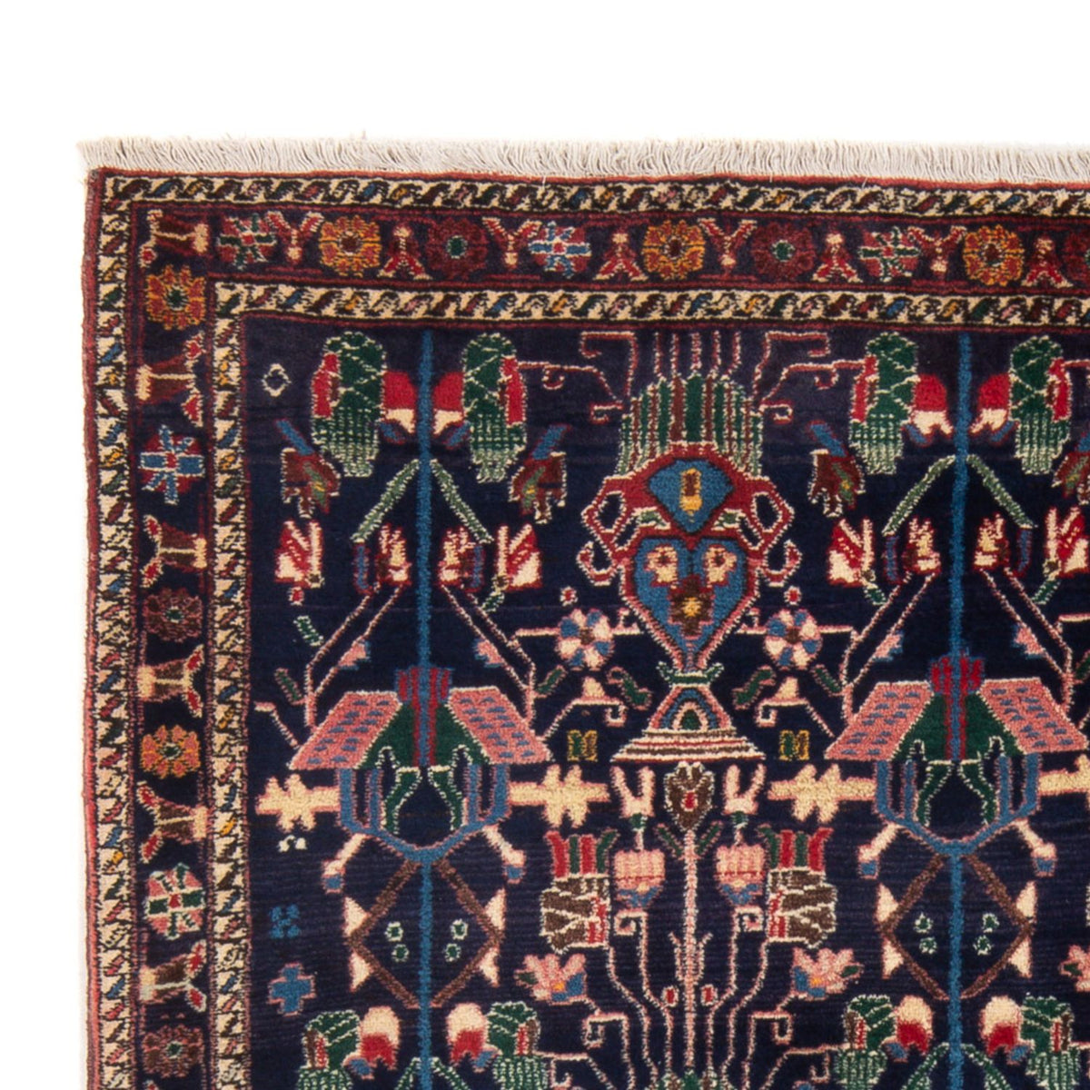 Perserteppich - Nomadic - 210 x 148 cm - dunkelblau