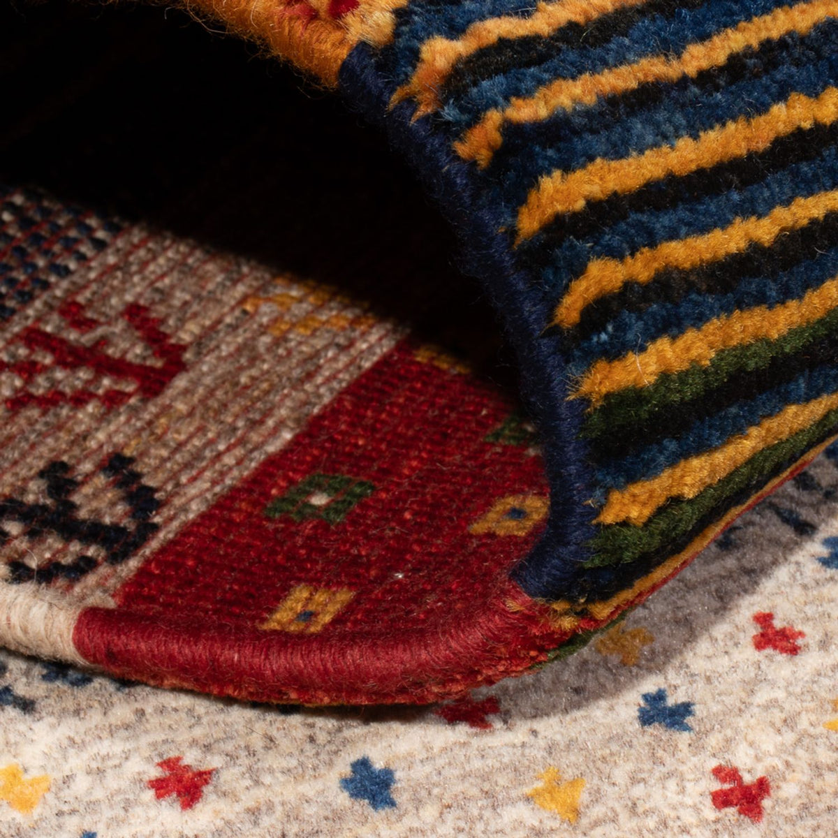 Gabbeh Teppich - Perser - 177 x 123 cm - mehrfarbig