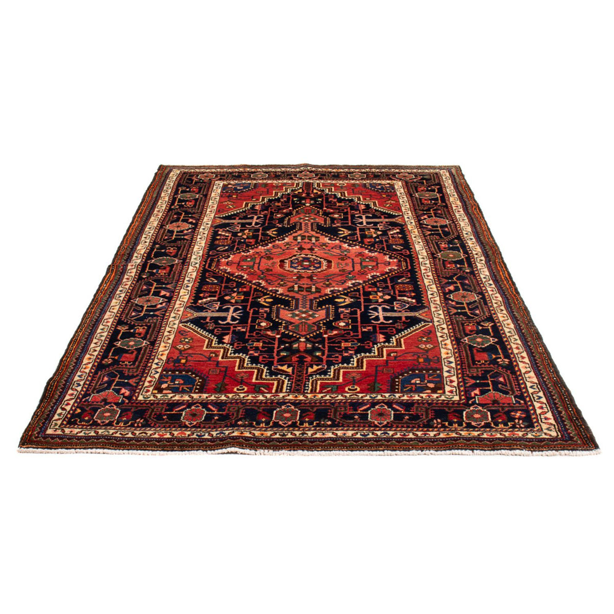 Perserteppich - Nomadic - 215 x 137 cm - dunkelblau