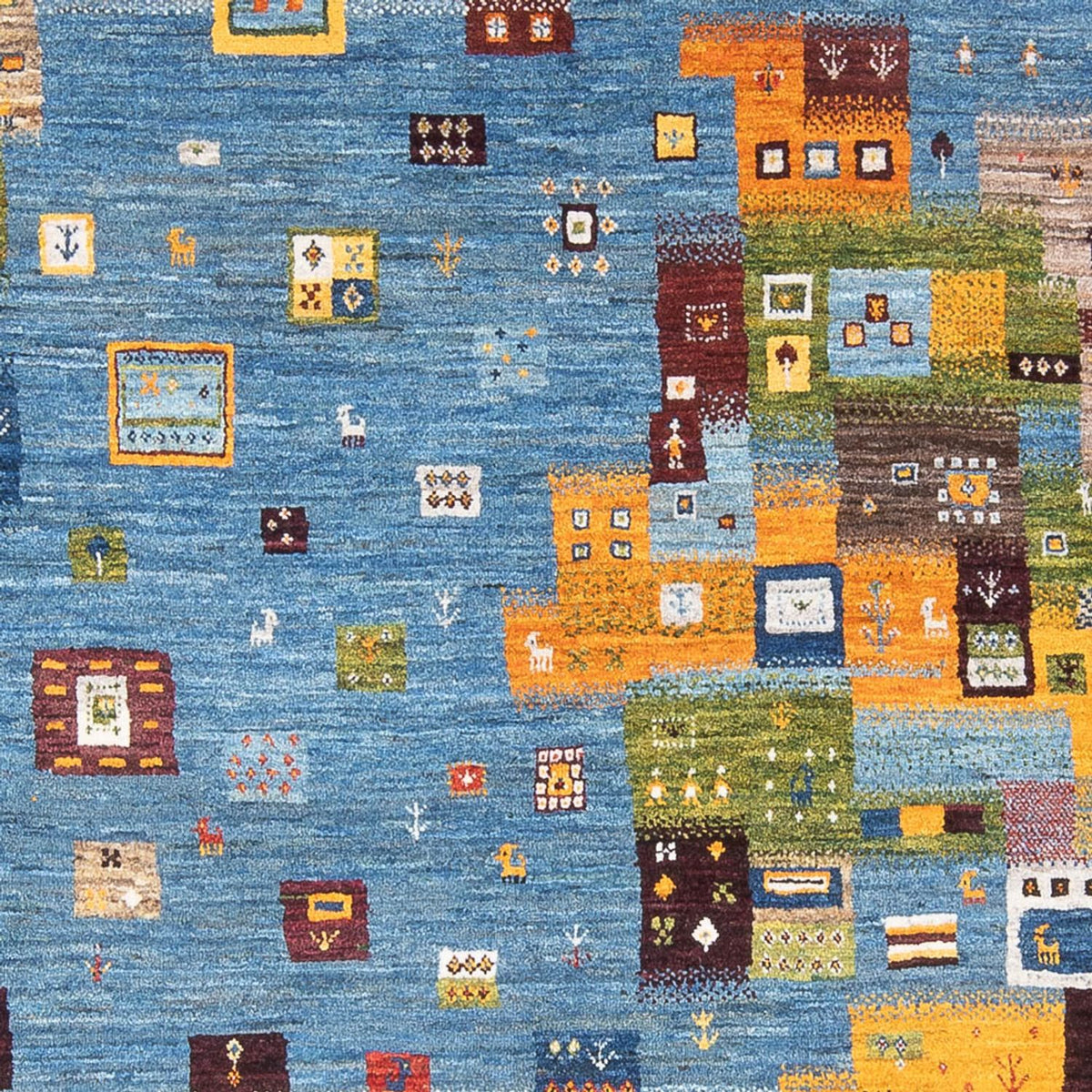 Gabbeh Teppich - Loribaft Perser - 237 x 180 cm - mehrfarbig