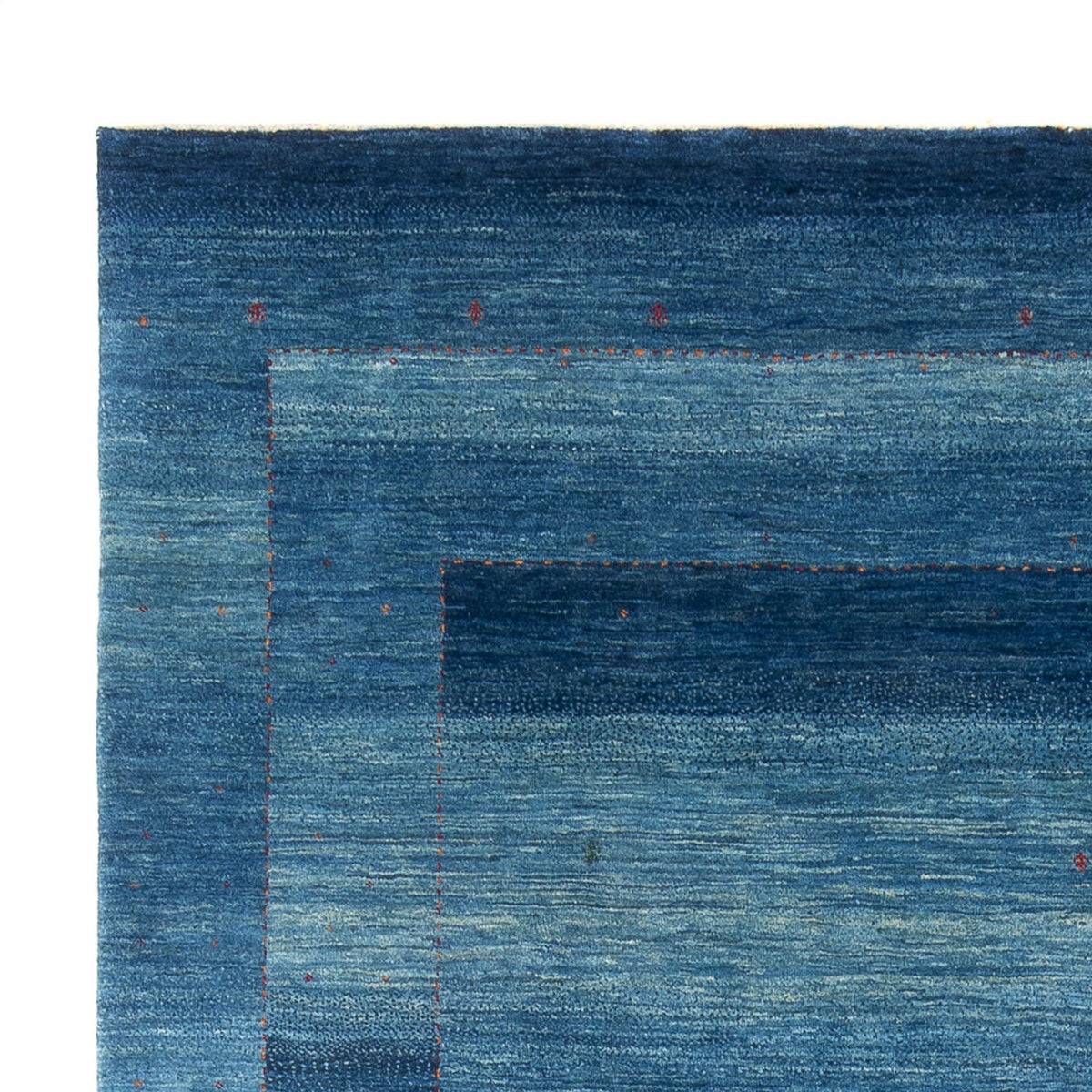 Gabbeh Teppich - Loribaft Perser - 297 x 216 cm - seeblau