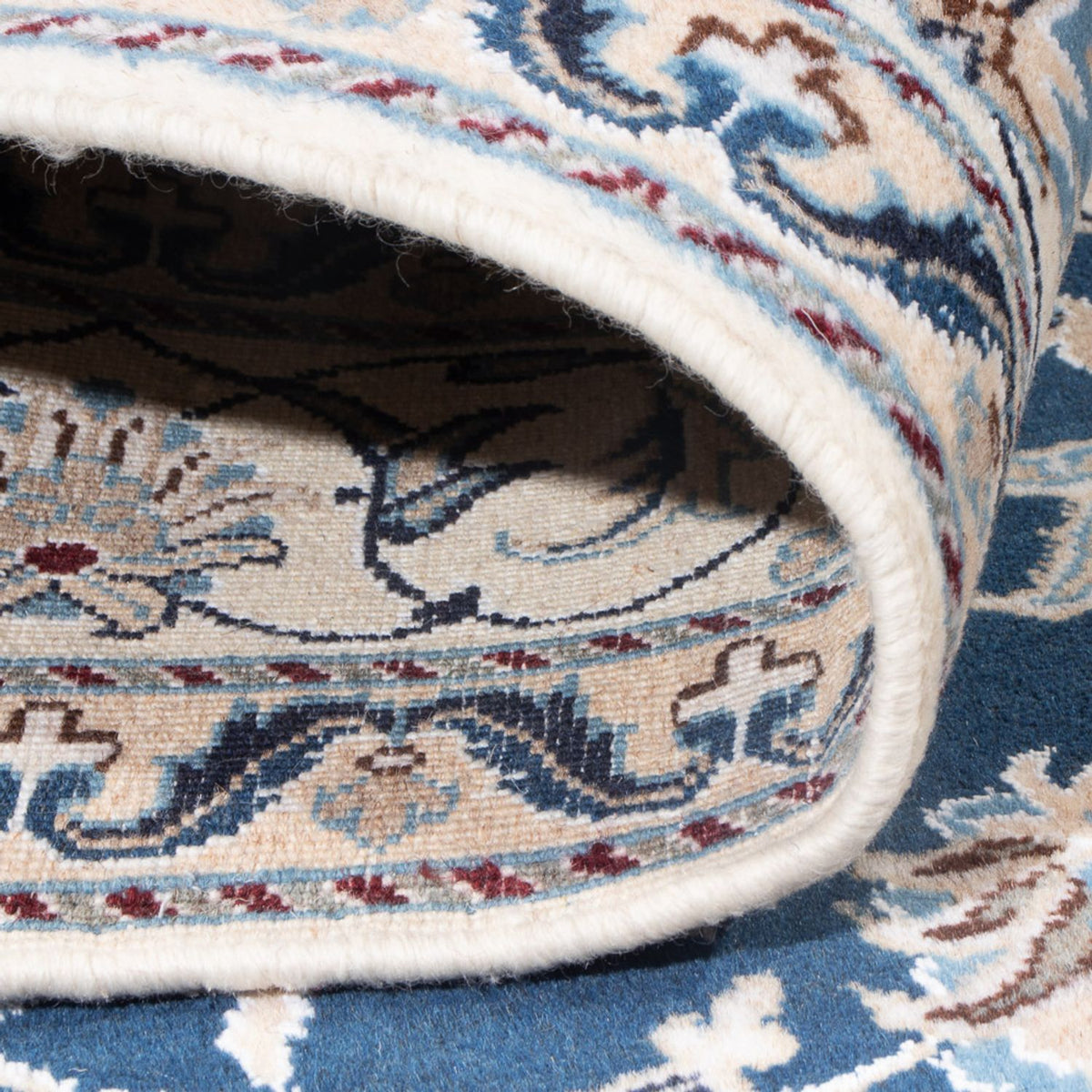 Perserteppich - Nain - Royal - 206 x 149 cm - blau