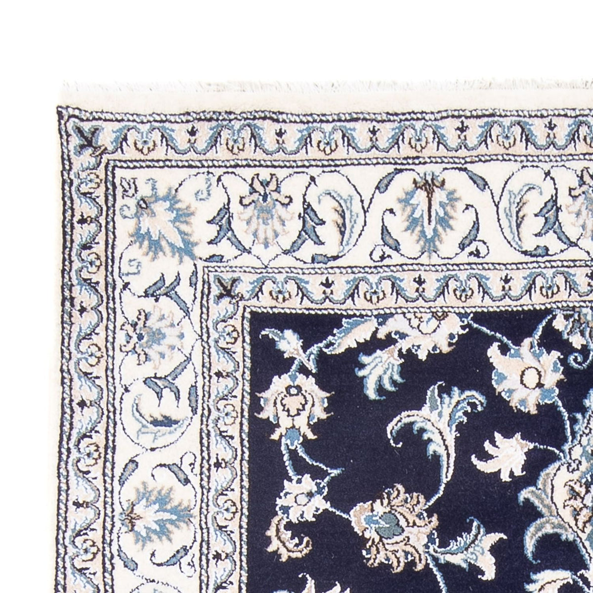 Perserteppich - Nain - Royal - 209 x 146 cm - dunkelblau